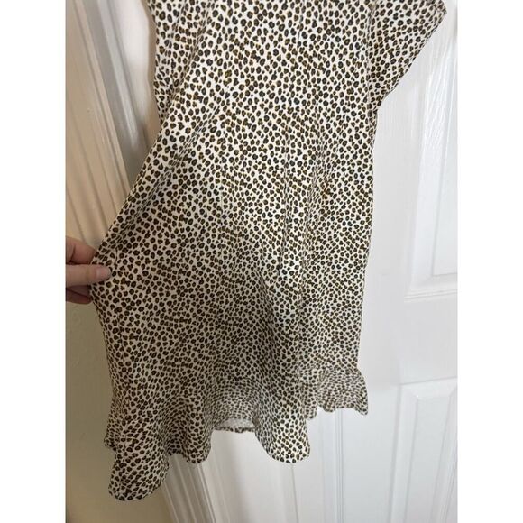Forever 21‎ Cheetah Print Dress Y2K Baddie Babydoll Empire Waist McBling Chic S - Picture 6 of 7